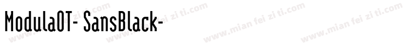 ModulaOT- SansBlack字体转换
